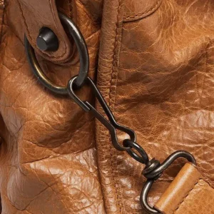 Balenciaga Women Le City Medium Bag Metallized in Brown