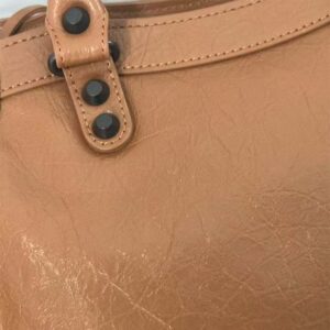 Balenciaga Women Le City Small Bag Metallized in Brown