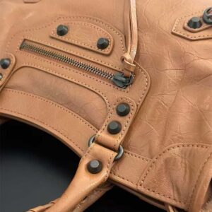 Balenciaga Women Le City Small Bag Metallized in Brown