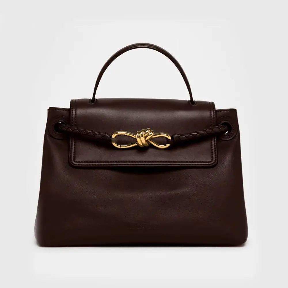 Bottega Veneta Women Medium Ciao Ciao-Chocolate 817231V 1 Bottega Veneta Women Medium Ciao Ciao-Chocolate 817231V