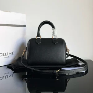 Celine Women Small Boston in Smooth Calfskin-Black 113773DU3