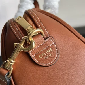 Celine Women Small Boston in Smooth Calfskin-Brown 113773DU3