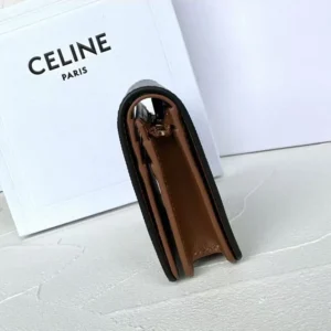 Celine Women Triomphe Compact Wallet In Triomphe Canvas 10K622CQH