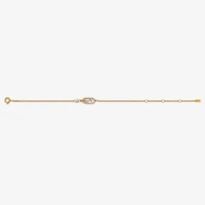 Fendi Women O'Lock Gold-colored Bracelet 8AH428A