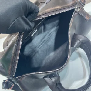 Prada Unisex Small Nappa Leather Duffle Bag-Dark Brown 2VC046
