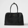 Prada Women Large Leather Tote Bag-Black 1BG571 12 Prada Women Large Leather Tote Bag-Black 1BG571