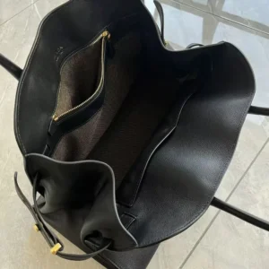 Prada Women Large Leather Tote Bag-Black 1BG571