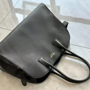 Prada Women Large Leather Tote Bag-Black 1BG571