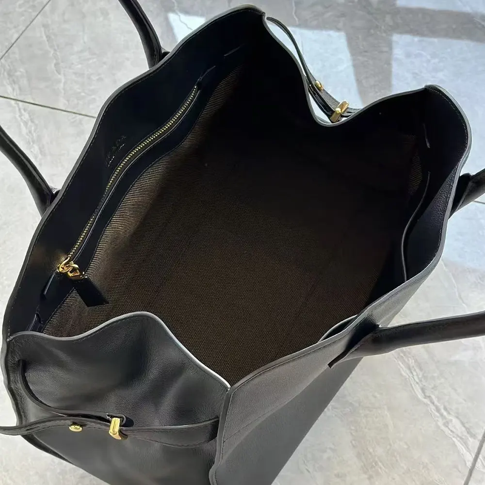 Prada Women Large Leather Tote Bag-Black 1BG571 9 Prada Women Large Leather Tote Bag-Black 1BG571