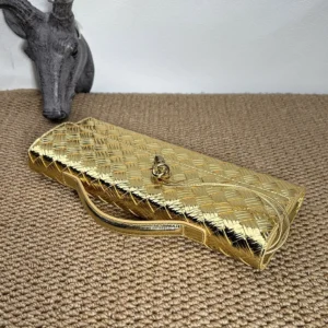 Bottega Veneta Women Andiamo Clutch-Gold 741511V5XQ28472
