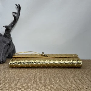 Bottega Veneta Women Andiamo Clutch-Gold 741511V5XQ28472