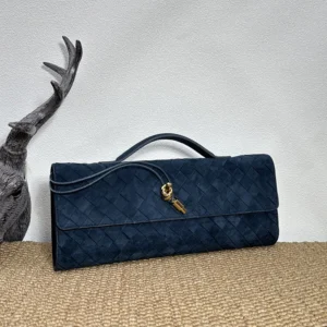 Bottega Veneta Women Andiamo Clutch-Navy 741511V60F14033