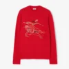Burberry Women Cross Stitch EKD Wool Cashmere Sweater-Red 81185951 11 Burberry Women Cross Stitch EKD Wool Cashmere Sweater-Red 81185951