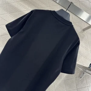 Burberry Women EKD Check Cotton T-shirt-Black 81161641