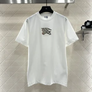 Burberry Women EKD Check Cotton T-shirt-White 81161611