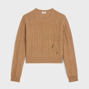 Celine Men Crewneck Sweater In Chains Cashmere RY0MF0Y51