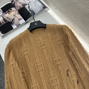 Celine Men Crewneck Sweater In Chains Cashmere RY0MF0Y51