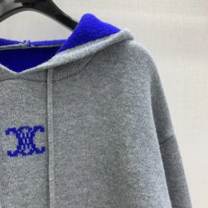 Celine Men Hooded Sweater in Cashmere RY0QZ0X73