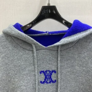 Celine Men Hooded Sweater in Cashmere RY0QZ0X73