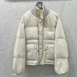 Celine Men Puffer Jacket In Light Nylon-Beige RV0VN0T69