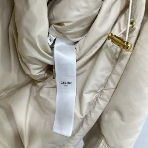 Celine Men Puffer Jacket In Light Nylon-Beige RV0VN0T69