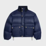 Celine Men Puffer Jacket In Light Nylon-Navy RV0VN0T69