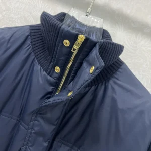 Celine Men Puffer Jacket In Light Nylon-Navy RV0VN0T69