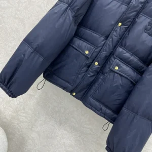 Celine Men Puffer Jacket In Light Nylon-Navy RV0VN0T69