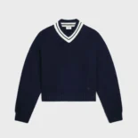 Celine Men V-Neck Sweater in Cashmere RY0RC0V09