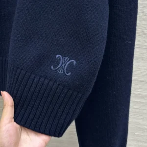 Celine Men V-Neck Sweater in Cashmere RY0RC0V09