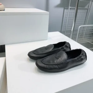Celine Unisex Adam-Slip-On Loafer In Goatskin-Black 365165275C