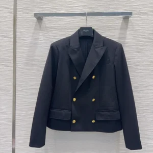 Celine Women Colonne Blazer in Wool Gabardine RV15H650D