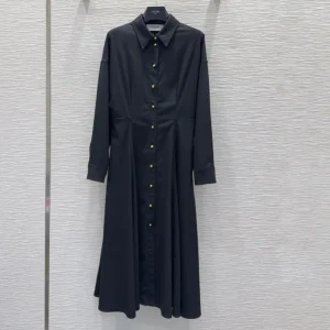 Celine Women Dress in Wool-Black RR0K20V86