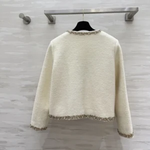 Celine Women Embroidered Chelsea Jacket in Silk Natté RV0OH0515