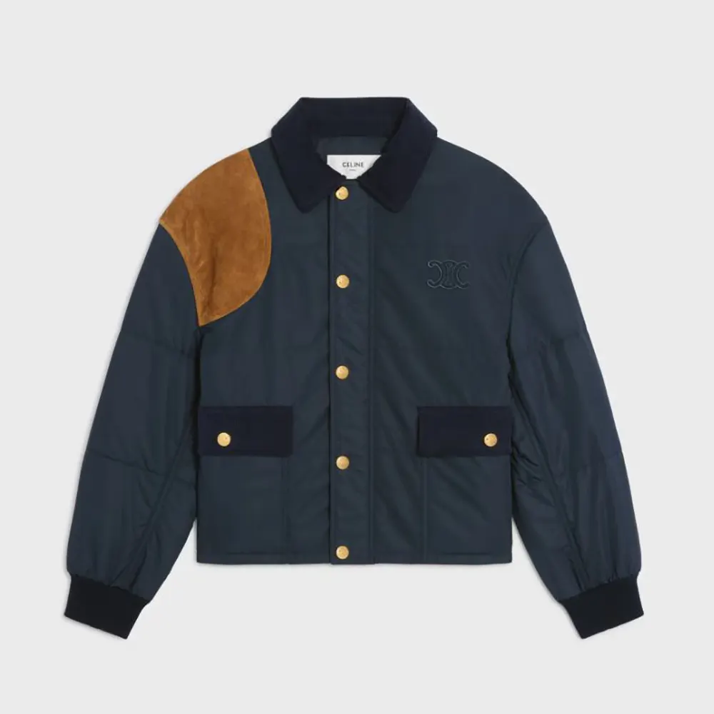 Celine Women Triomphe Jacket in Nylon RV0OT708N