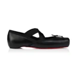 Christian Louboutin Women Cassiasticina Ballerinas Lamb Nappa Leather-Black