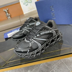 Dior Men B35 NXXT Sneaker Black Technical Fabric and Black Technical Mesh
