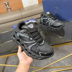 Dior Men B35 NXXT Sneaker Black Technical Fabric and Black Technical Mesh