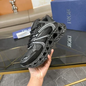 Dior Men B35 NXXT Sneaker Black Technical Fabric and Black Technical Mesh