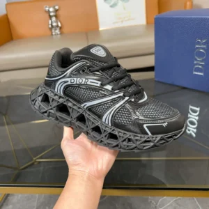 Dior Men B35 NXXT Sneaker Black Technical Fabric and Black Technical Mesh