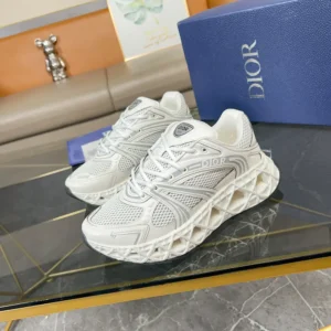 Dior Men B35 NXXT Sneaker White Technical Fabric and White Technical Mesh