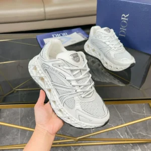 Dior Men B35 NXXT Sneaker White Technical Fabric and White Technical Mesh