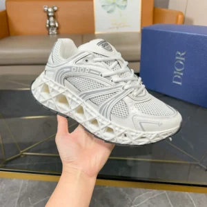 Dior Men B35 NXXT Sneaker White Technical Fabric and White Technical Mesh