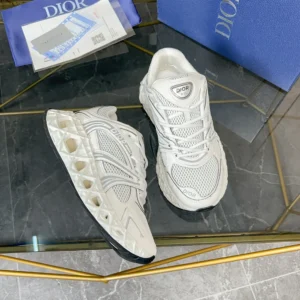 Dior Men B35 NXXT Sneaker White Technical Fabric and White Technical Mesh