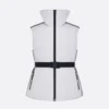 Dior Men DiorAlps Belted Puffer Vest White Padded Technical Taffeta 547C71A2304