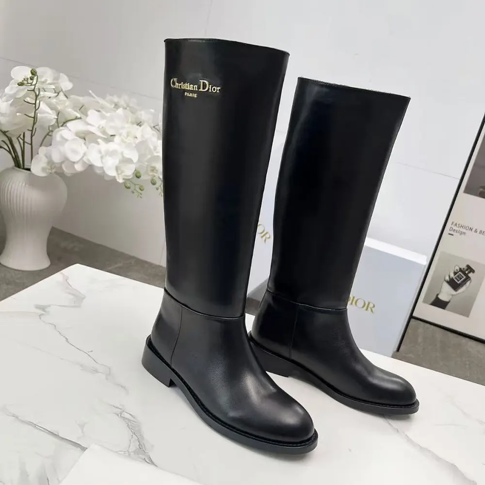 Dior Women D-Town Boot Black Supple Calfskin