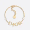 Dior Women Dio(r)evolution Bracelet Gold-Finish Metal and White Resin Pearls