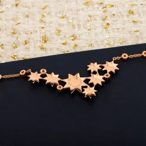 Dior Women Étoile des Vents Necklace Pink Gold and Diamonds JRDV94129