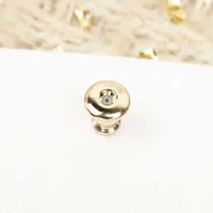 Dior Women Fleur de Glace Earrings Pale Gold-Finish Metal with White Resin Pearl