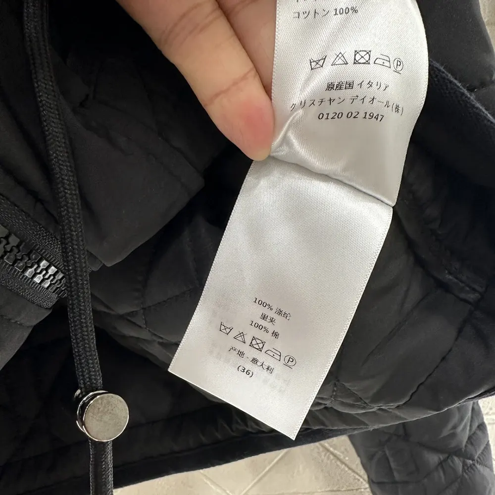 Dior Men Macrocannage Coat with Scarf Collar Black Quilted Technical Taffeta 10 Dior Women Macrocannage Coat with Scarf Collar Black Quilted Technical Taffeta